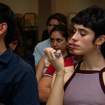 Estudiantes en Puan.