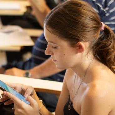 Estudiantes en Puan.