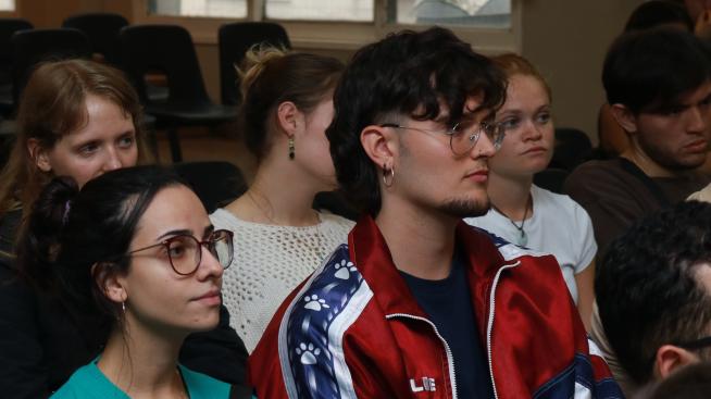 Estudiantes en Puan.