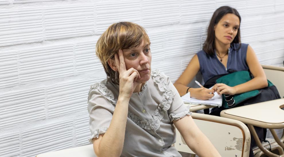 Estudiantes en Puan.