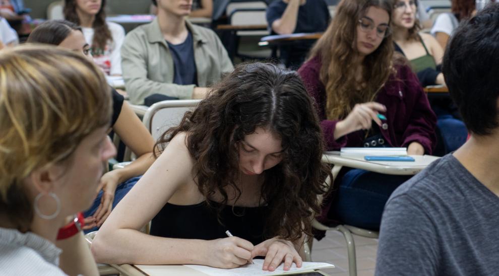 Estudiantes en Puan.