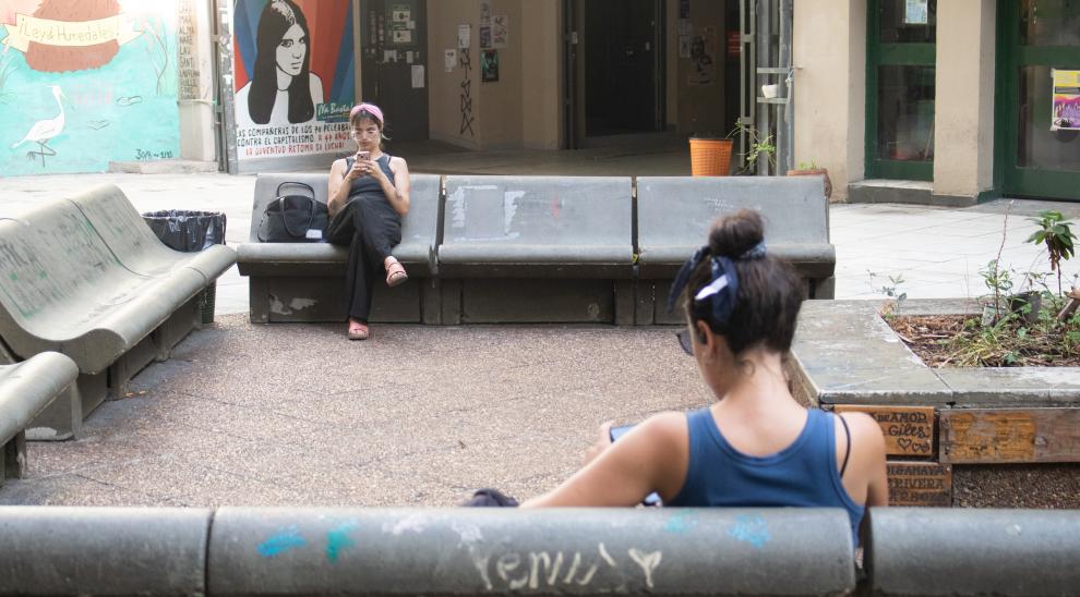 Estudiantes en Puan.